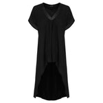 Victoria Silk Dress - Jet Black